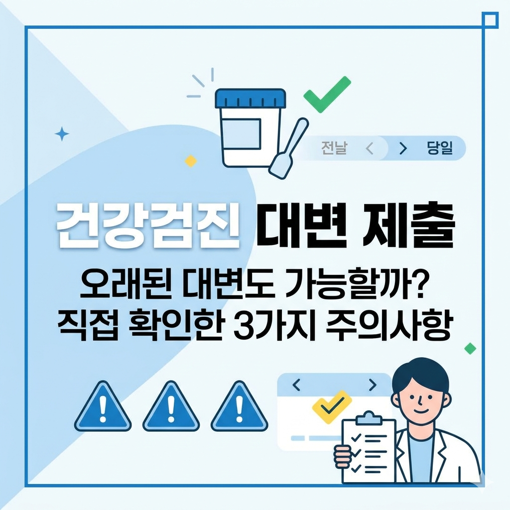 건강검진 대변 제출, 오래된 대변도 가능할까? 직접 확인한 3가지 주의사항