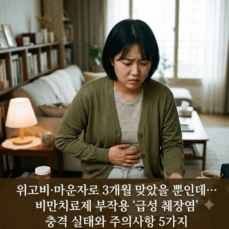 위고비·마운자로 3개월 맞았을 뿐인데… 비만치료제 부작용 '급성 췌장염' 충격 실태와 주의사항 5가지